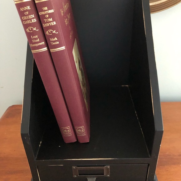 EUC Black (w/slight distress) Office Organizer - Picture 4 of 12